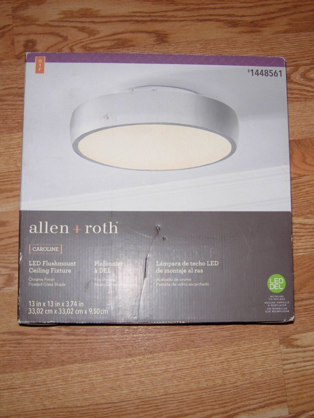 allen + roth Caroline LED Flushmount Ceiling Light Fixture